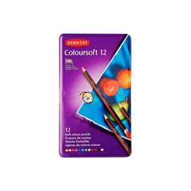 LÁPICES DE COLORES DERWENT COLOURSOFT CON 12
