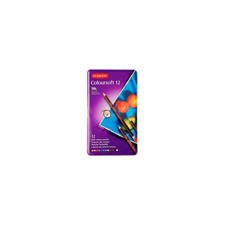 LÁPICES DE COLORES DERWENT COLOURSOFT CON 12