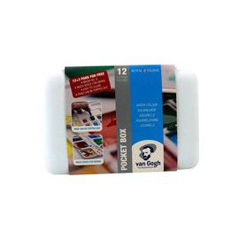 ACUARELAS ROYAL TALENS VAN GOGH CON 12 MEDIA ...