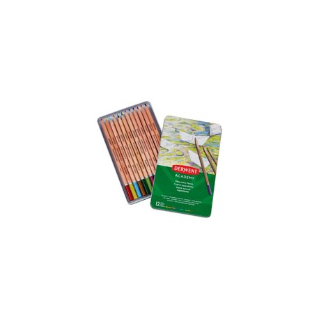 LÁPICES ACUARELEABLES DERWENT ACADEMY CON 12