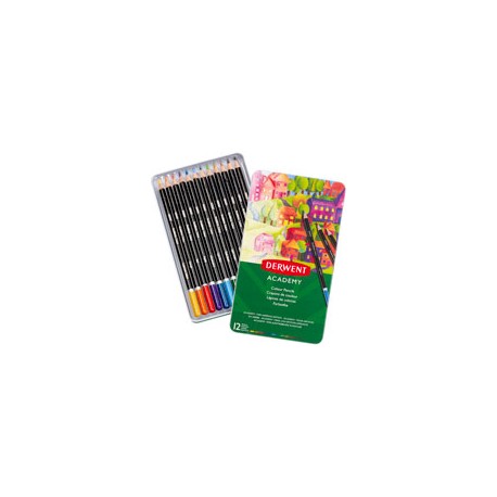 LÁPICES DE COLORES DERWENT ACADEMY CON 12