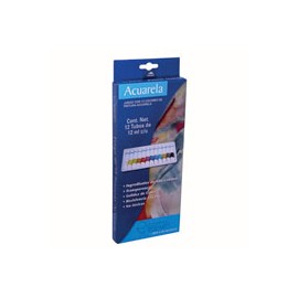 PINTURA ACUARELA RODART CON 12 TUBOS