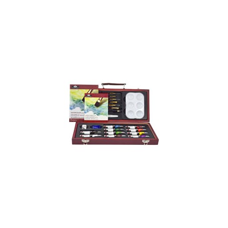 PINTURA ACUARELA ROYAL ESTUCHE CON 23 PIEZAS