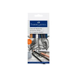 SET DE CARBONES FABER-CASTELL SKETCH CAJA CO ...