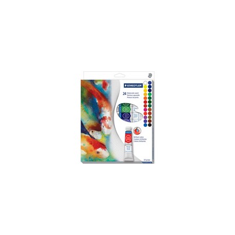 PINTURA ACUARELA STAEDTLER TUBO 12ML PAQUETE ...