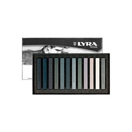 PASTELES LYRA 56460 GRISES CON 12