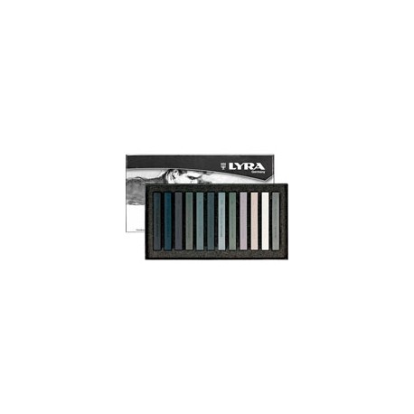 PASTELES LYRA 56460 GRISES CON 12