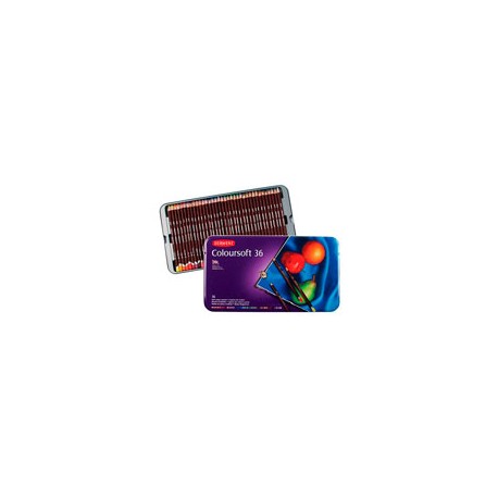 LÁPICES DE COLORES DERWENT COLOURSOFT CON 36
