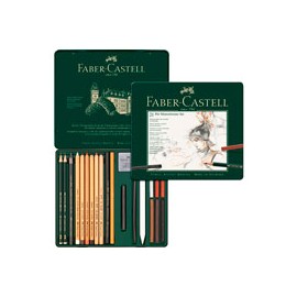 ESTUCHE FABER-CASTELL PIT MONOCHROME CON 21
