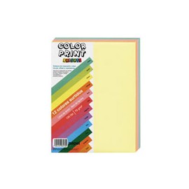 PAPEL COLOR PRINT BRIGHTS 12 COLORES CON 120 ...
