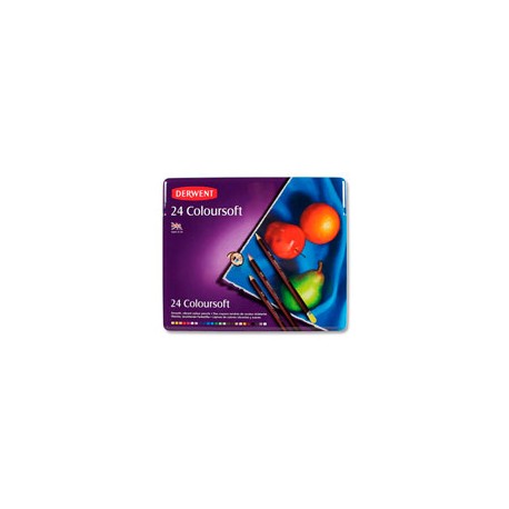 LÁPICES DE COLORES DERWENT COLOURSOFT CON 24