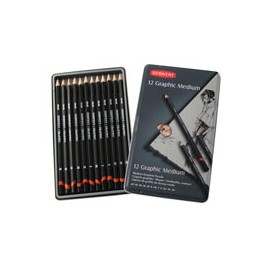 LÁPICES DE GRAFITO DERWENT MEDIUM CON 12