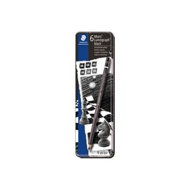 LÁPICES DE GRAFITO STAEDTLER LUMOGRAPH BLACK ...