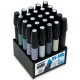 MARCADORES CHARTPAK GRAY SET PAQUETE CON 25