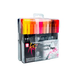 MARCADOR SAKURA BRUSH ACUARELEABLE CON 48