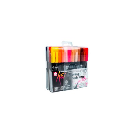 MARCADOR SAKURA BRUSH ACUARELEABLE CON 48