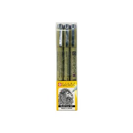 MARCADORES SAKURA PIGMA NEGRO PAQUETE CON 3