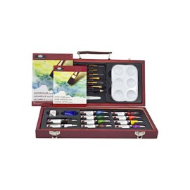 PINTURA ACUARELA ROYAL ESTUCHE CON 23 PIEZAS