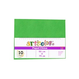 PAPEL CHINA ARTICOLOR DE 50X75 CM 22 G BOLSA ...