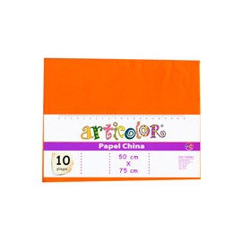 PAPEL CHINA ARTICOLOR DE 50X75 CM 22 G BOLSA ...