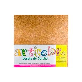 CORCHO ARTICOLOR GRANO FINO GROSOR 5MM 30X30 ...