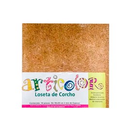 CORCHO ARTICOLOR GRANO FINO GROSOR 2MM 30X30 ...