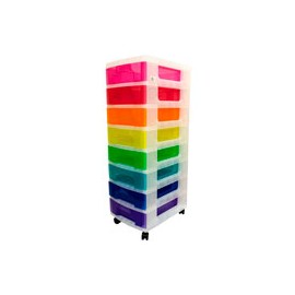 CAJONERA REALLY 8X7 CON RUEDAS ARCOIRIS