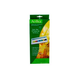 PINTURA ACRÍLICA RODART CON 12 TUBOS