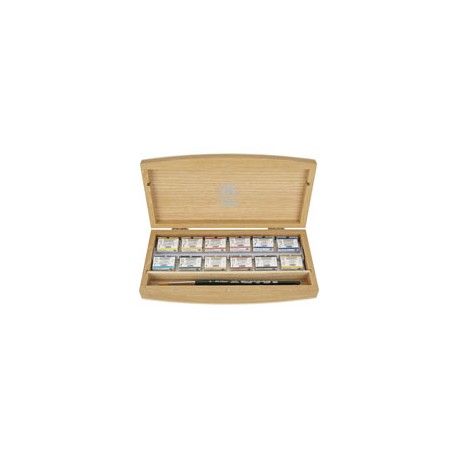 ESTUCHE DE MADERA DE ACUARELAS SCHMINCKE HOR ...