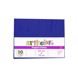 PAPEL CHINA ARTICOLOR DE 50X75 CM 22 G BOLSA ...