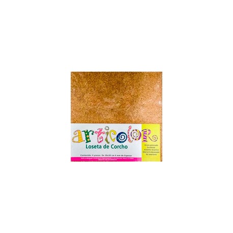 CORCHO ARTICOLOR GRANO FINO GROSOR 4MM 30X30 ...