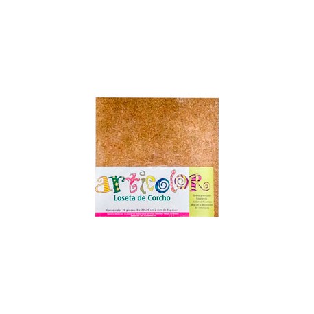 CORCHO ARTICOLOR GRANO FINO GROSOR 2MM 30X30 ...