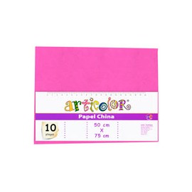 PAPEL CHINA ARTICOLOR DE 50X75 CM 22 G BOLSA ...