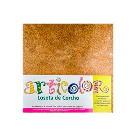 CORCHO ARTICOLOR GRANO FINO GROSOR 4MM 30X30 ...