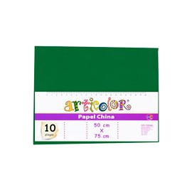 PAPEL CHINA ARTICOLOR DE 50X75 CM 22 G BOLSA ...