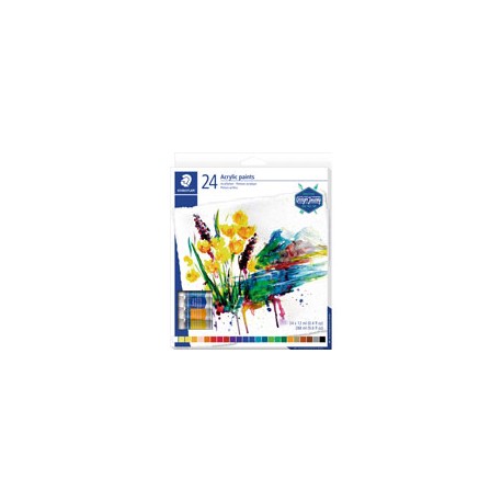 PINTURA ACRÍLICA STAEDTLER TUBO 12ML PAQUETE ...