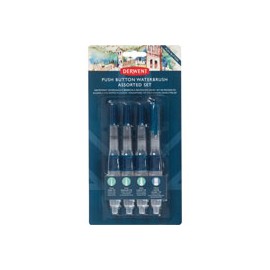 SET CON 4 PINCELES CON DEPOSITO DE AGUA DERW ...