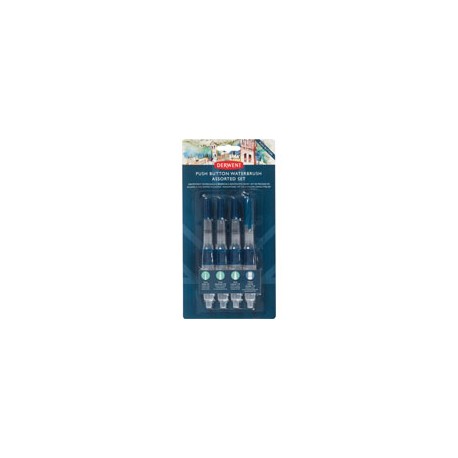 SET CON 4 PINCELES CON DEPOSITO DE AGUA DERW ...