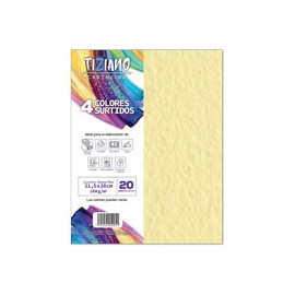 CARTULINA TIZIANO 160G VARIIOS COLORES PAQUE ...