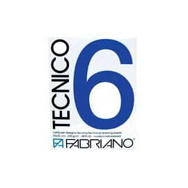 BLOCK FABRIANO TÉCNICO 6 RUGOSO 220 G 25X35  ...