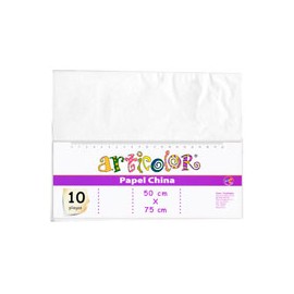 PAPEL CHINA ARTICOLOR DE 50X75 CM 22 G BOLSA ...