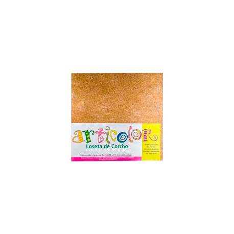 CORCHO ARTICOLOR GRANO FINO GROSOR 5MM 30X30 ...