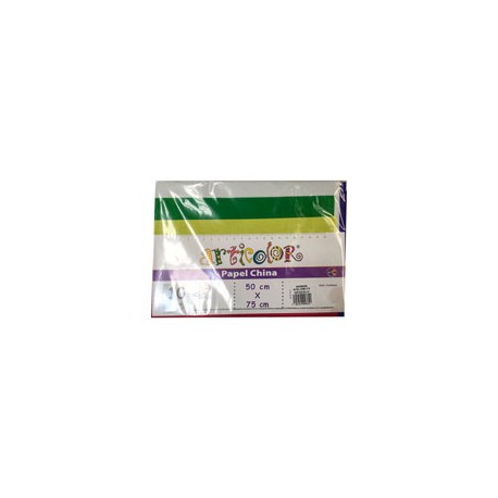 PAPEL CHINA ARTICOLOR 50X75CM 5 COLORES PAQU ...