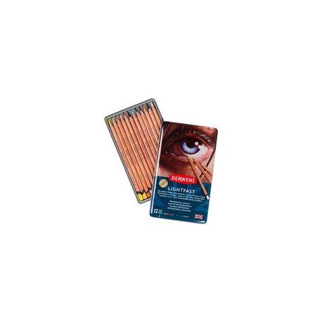 LÁPICES DERWENT LIGHTFAST PAQUETE CON 12