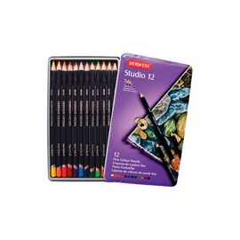 LÁPICES DE COLORES DERWENT STUDIO CON 12