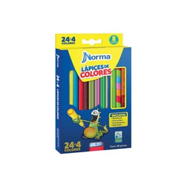 LÁPICES DE COLORES NORMA 581749 LARGOS CON 2 ...