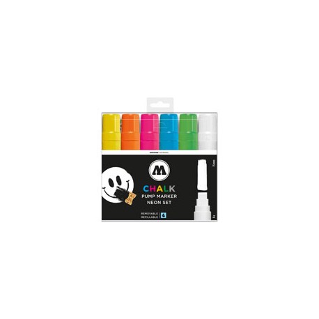 MARCADOR MOLOTOW BAS CHALK NEÓN 15 MM PAQUET ...