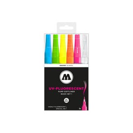 MARCADOR MOLOTOW GRAFX UV FLUORESCENTE C/6
