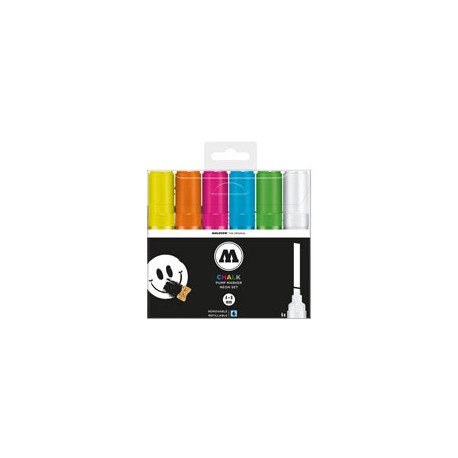 MARCADOR MOLOTOW BAS CHALK NEÓN 4-8 MM PAQUE ...