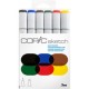 MARCADOR COPIC SKETCH BOLD PRIMARIES PAQUETE ...